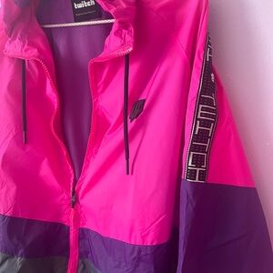 UNISEX Pink, Gray and Purple Hooded Light Jacket. Awesome windbreaker
